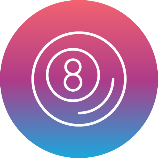 8 ball Generic gradient fill icon