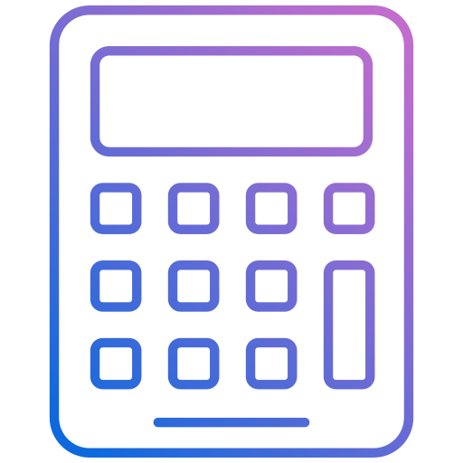 Calculator Generic gradient outline icon