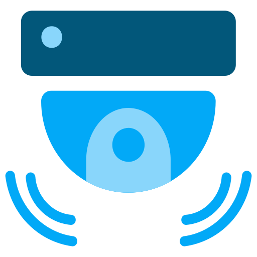cámara de vigilancia Generic color fill icono