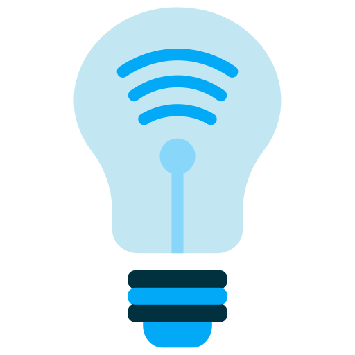 Smart lighting Generic color fill icon