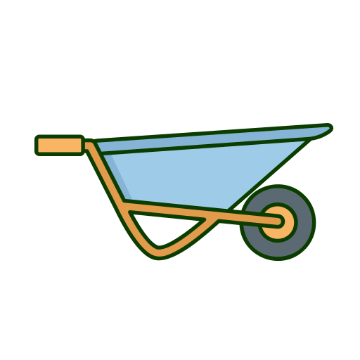 Wheel barrow Generic color lineal-color icon