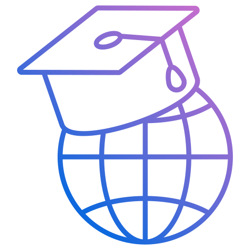 Global education Generic gradient outline icon