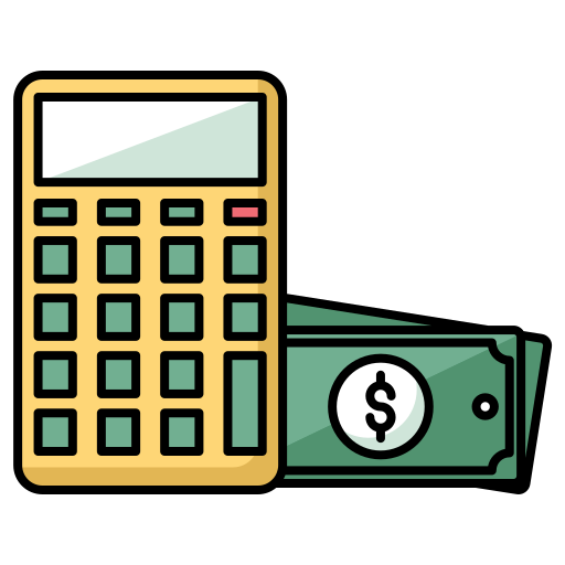 kalkulacja pieniędzy Generic color lineal-color ikona