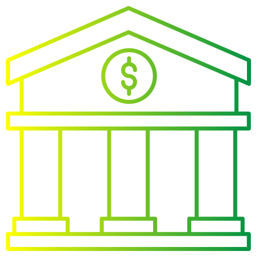 은행 건물 Generic gradient outline icon