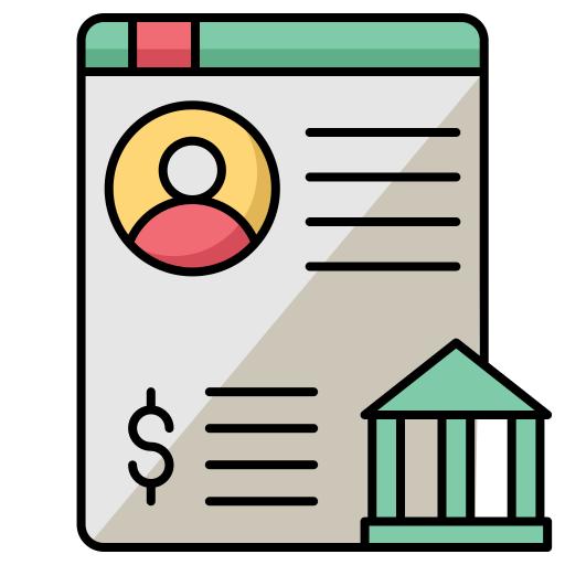 Bank account Generic color lineal-color icon