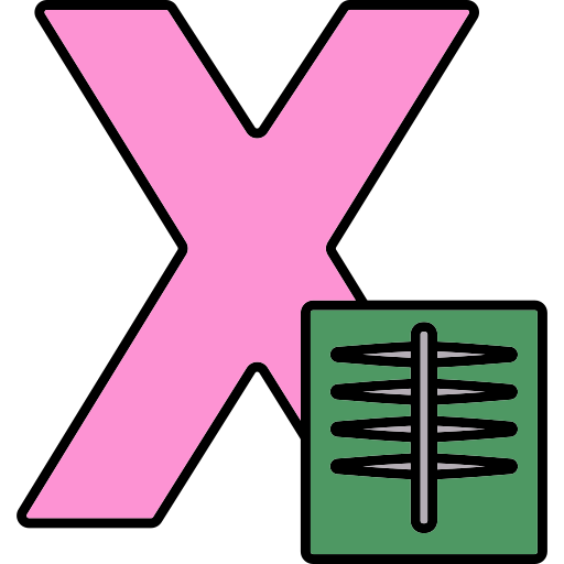 lettre x Generic color lineal-color Icône