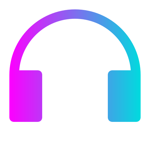 słuchawki Generic gradient fill ikona