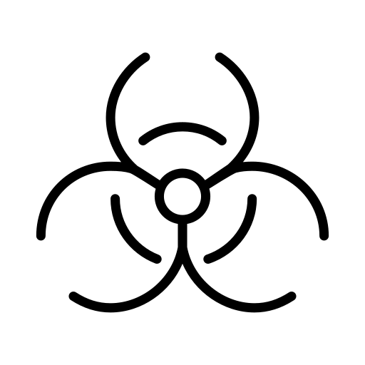 biogefährdungszeichen Generic black outline icon