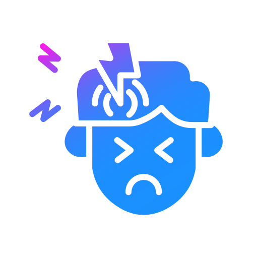 ból głowy Generic gradient fill ikona