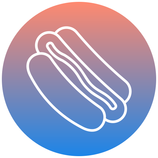 Hot dog Generic gradient fill icon