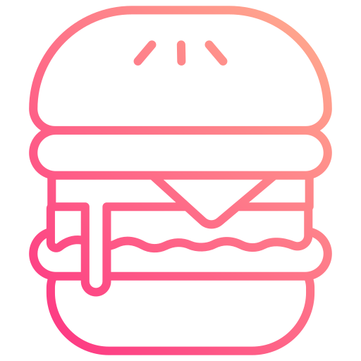 ハンバーガー Generic gradient outline icon