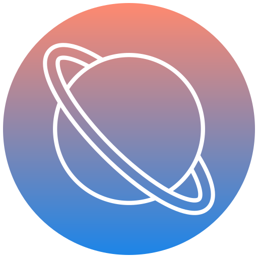 Saturn Generic gradient fill icon