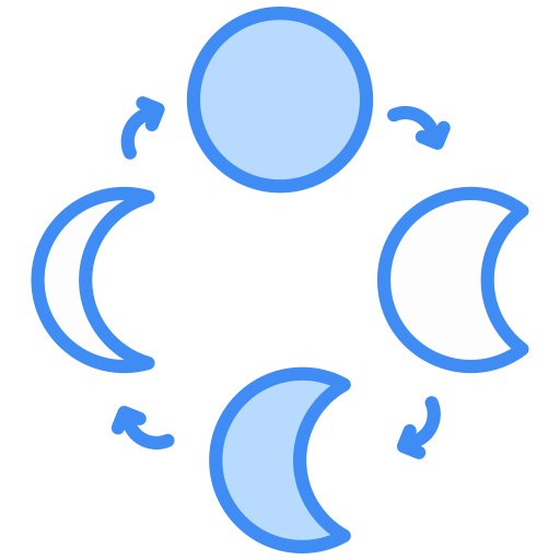 Moon phases Generic color lineal-color icon