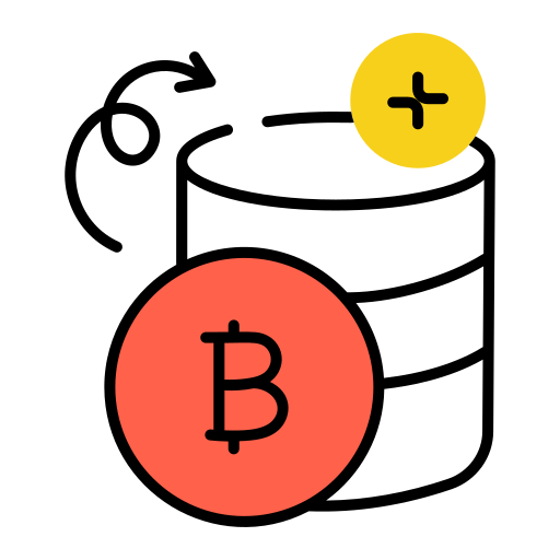 Стопка монет Generic color lineal-color иконка
