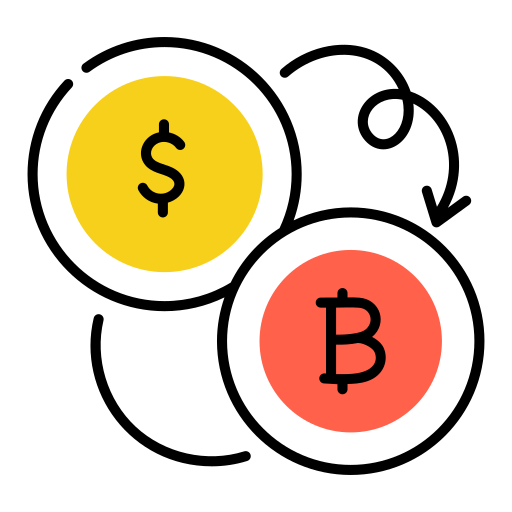 wymiana walut Generic color lineal-color ikona