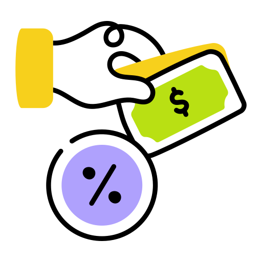 Interest rate Generic color lineal-color icon