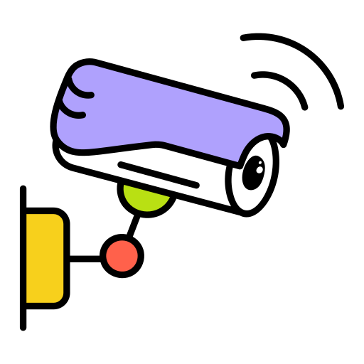 cámara de cctv Generic color lineal-color icono