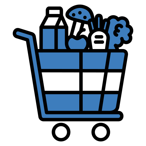 Grocery cart Generic color lineal-color icon