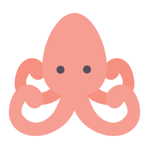 octopus Generic color fill icoon