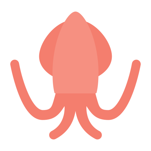Squid Generic color fill icon