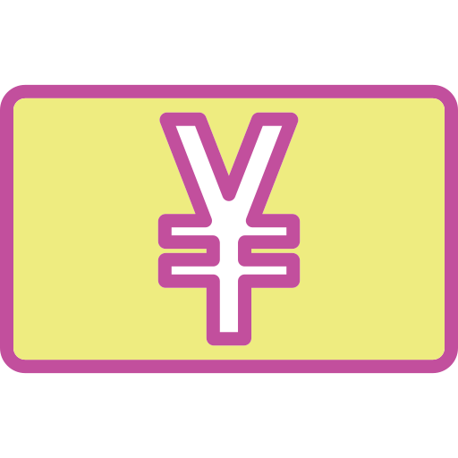 yen Generic color lineal-color icoon