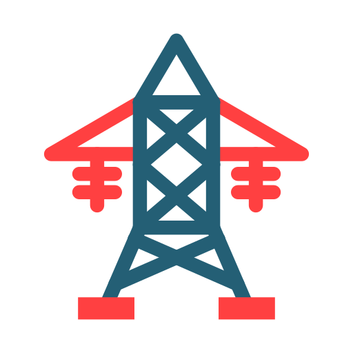 Electric tower Generic color fill icon