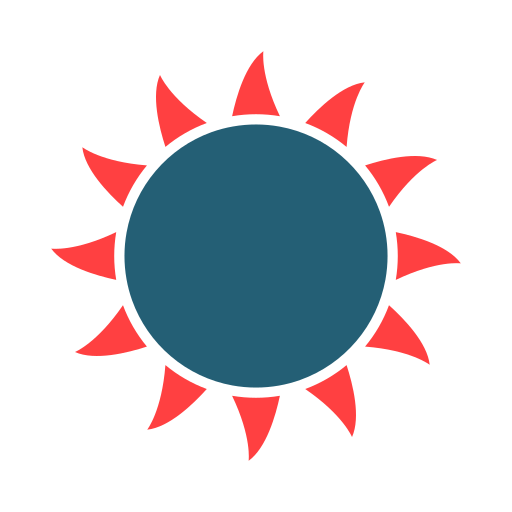 太陽 Generic color fill icon