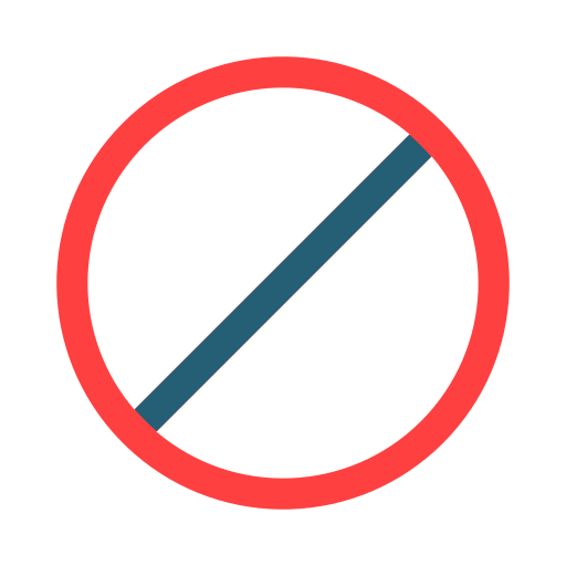 verbotenes zeichen Generic color fill icon
