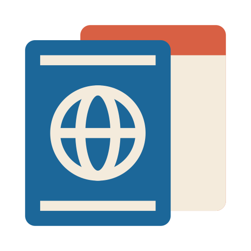 pasaporte Generic color fill icono