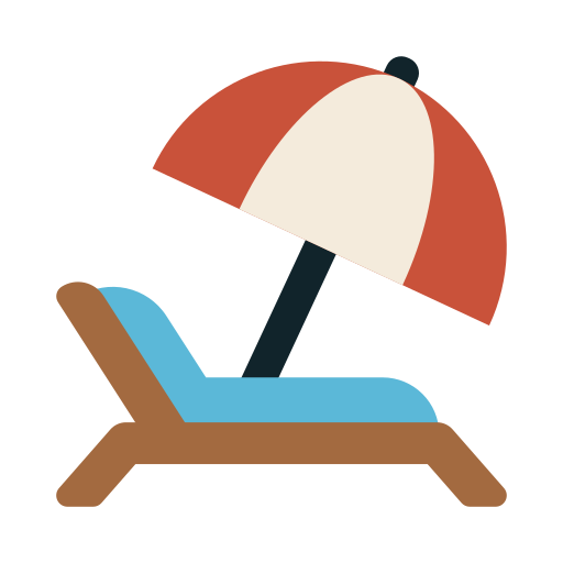 leżak Generic color fill ikona