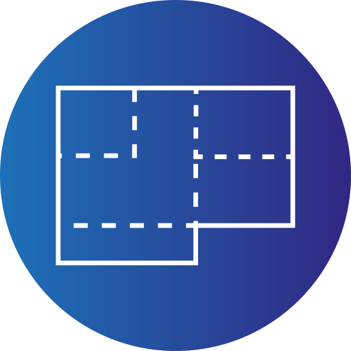 House plan Generic gradient fill icon