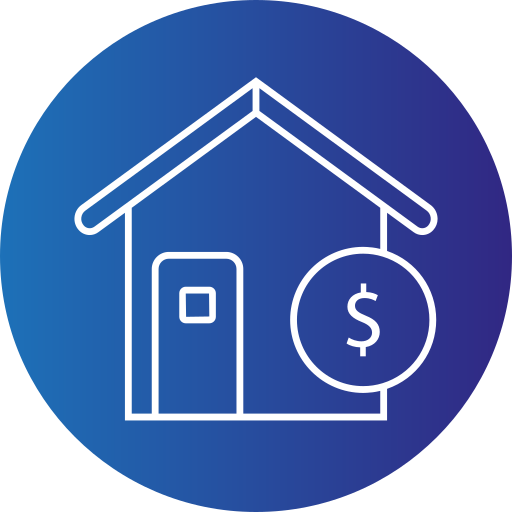 House price Generic gradient fill icon