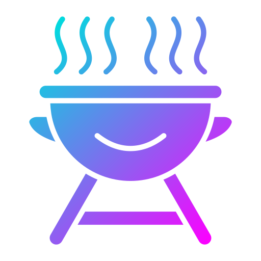 griglia per barbecue Generic gradient fill icona