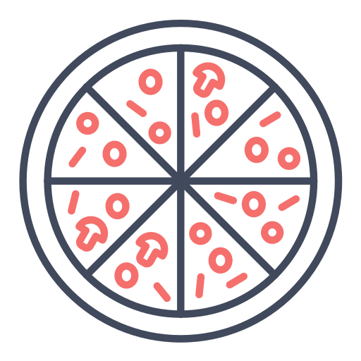 pizza Generic color outline icona