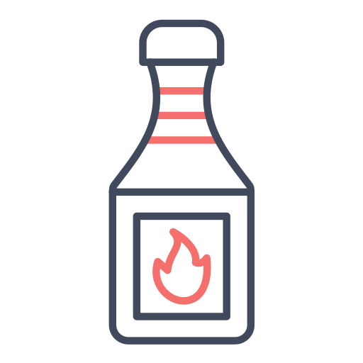 salsa bbq Generic color outline icono