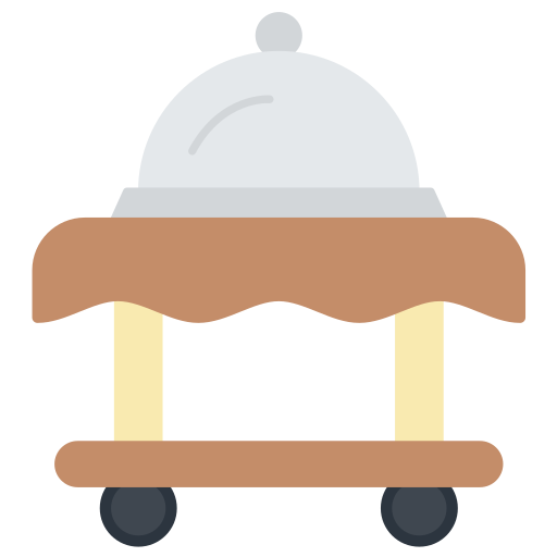 Serving cart Generic color fill icon