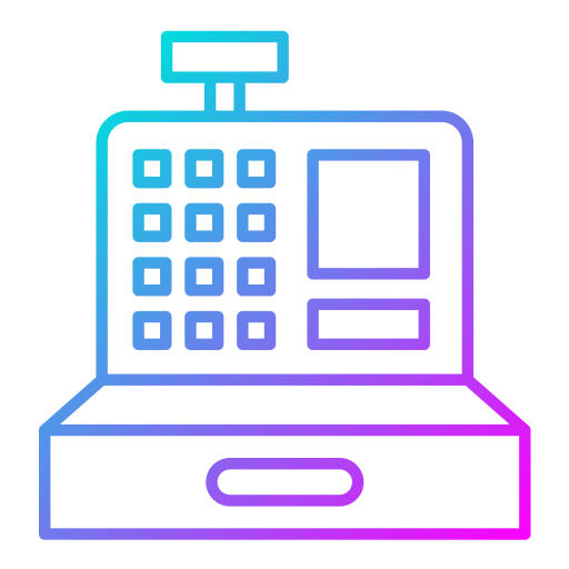 machine de caisse Generic gradient outline Icône