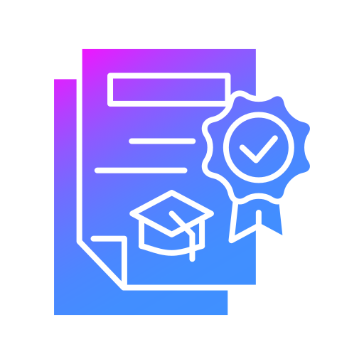 Bachelors degree Generic gradient fill icon