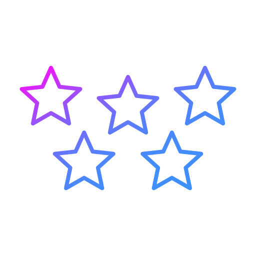 estrelas de avaliação Generic gradient outline Ícone