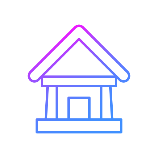 palazzo della banca Generic gradient outline icona