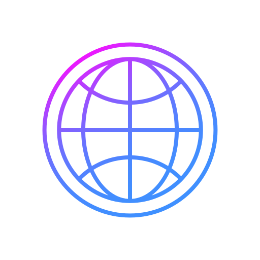 globo Generic gradient outline icona