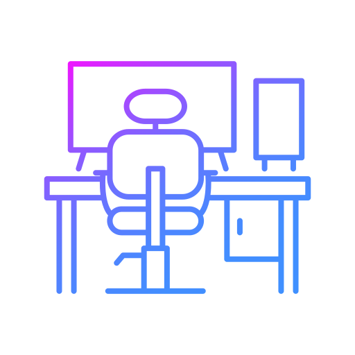 biurko Generic gradient outline ikona