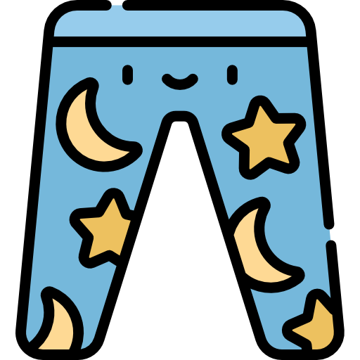 pijama Kawaii Lineal color icon