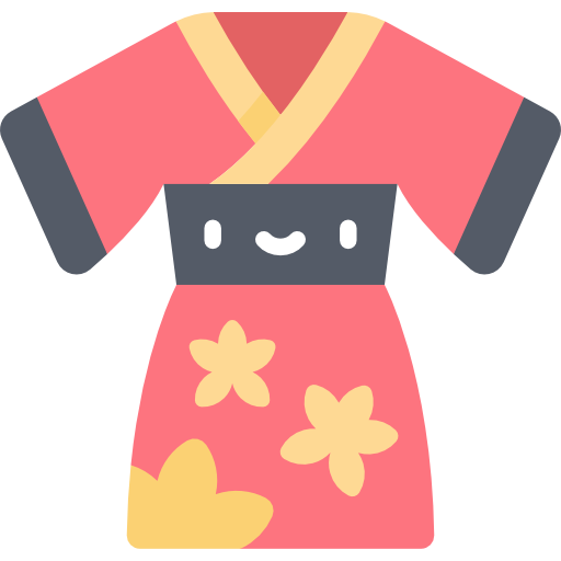 kimono Kawaii Flat ikona