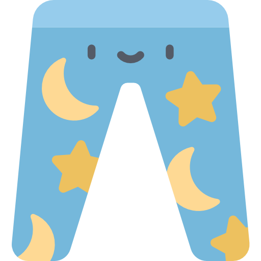 pijama Kawaii Flat icono