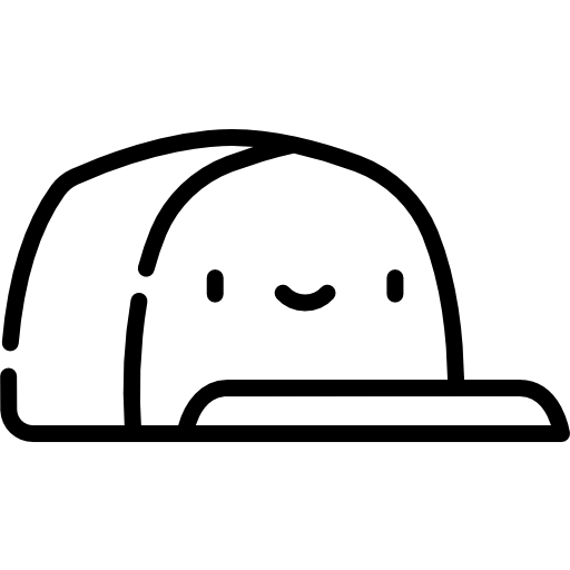 gorra Kawaii Lineal icono