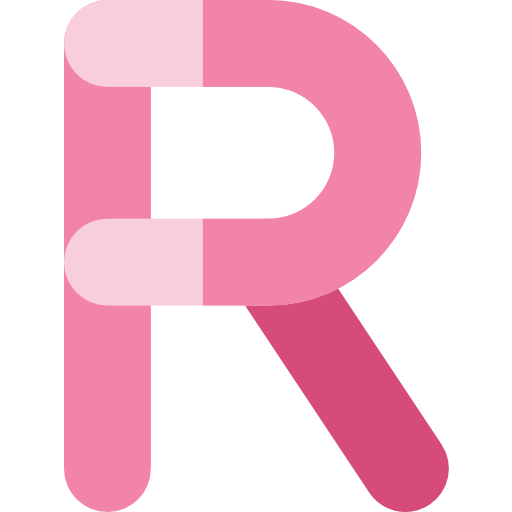 lettera r Basic Rounded Flat icona