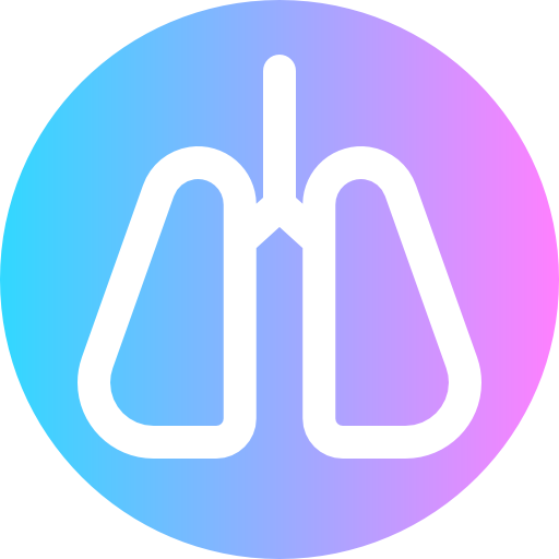 Lungs Super Basic Rounded Circular icon