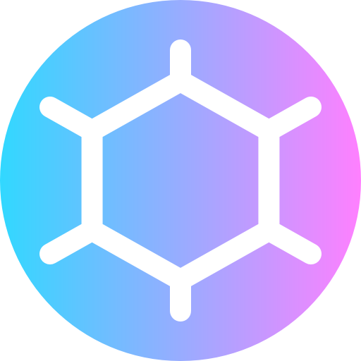 molécules Super Basic Rounded Circular Icône