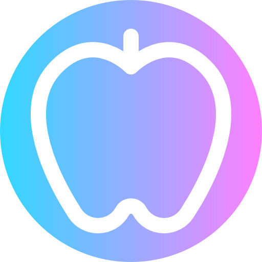 jabłko Super Basic Rounded Circular ikona